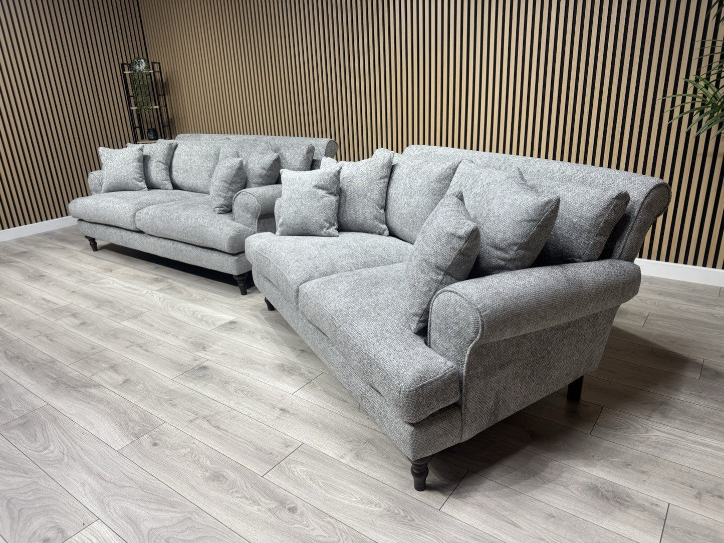 Laura Ashley LYNDEN Style Fabric 3 Seater + 2 Seater Sofa Set - RRP £2,700