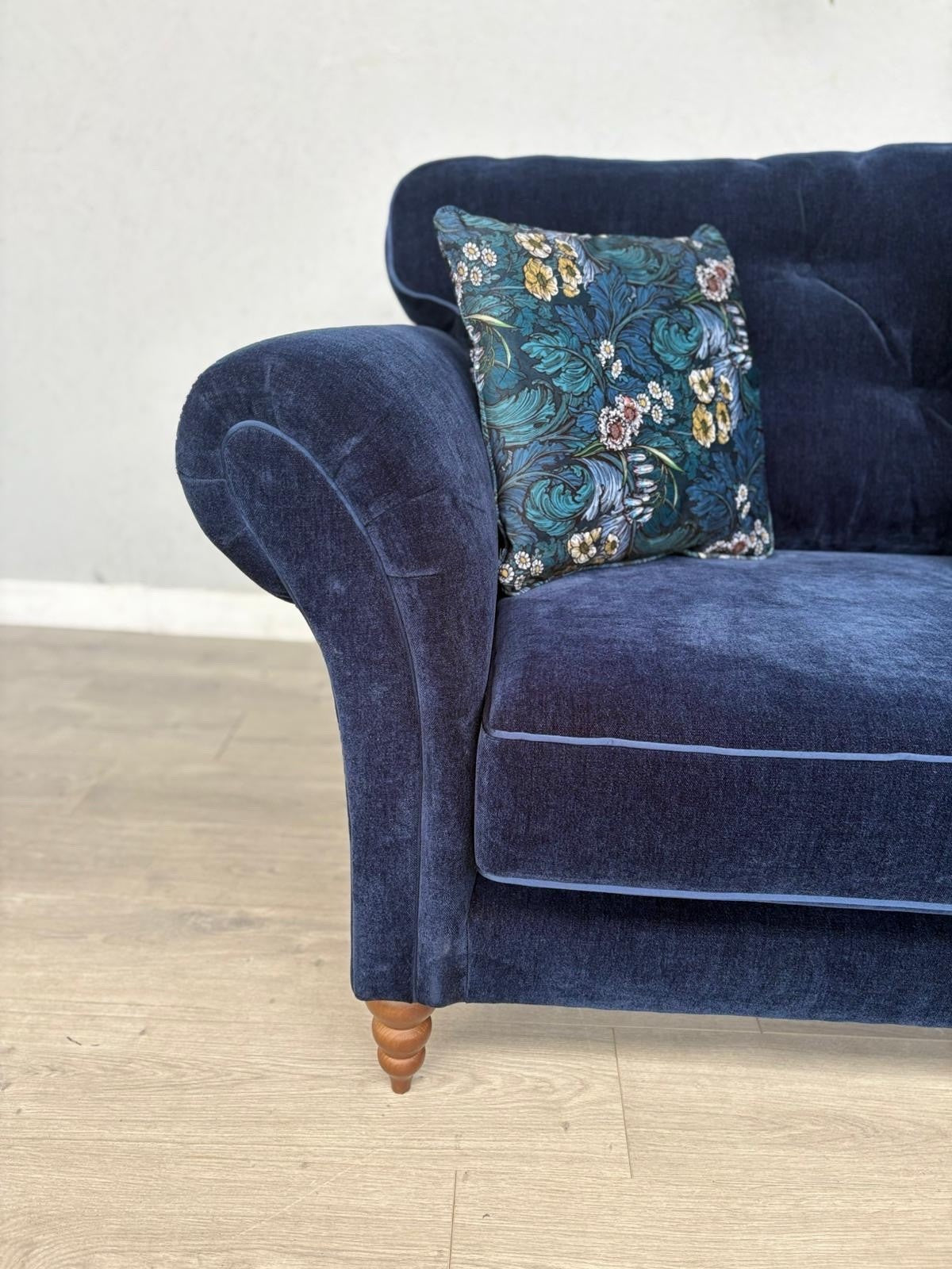 John Lewis Westbridge Large Fabric 3 Seater Sofa, Dark Blue- RRP £2,995