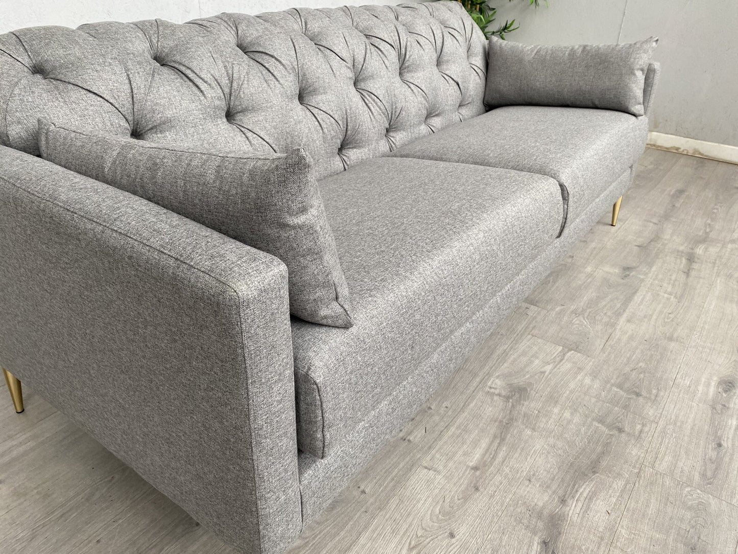 John Lewis - SWOON MENDEL Large 3 Seater Sofa, Cinder Wool Grey - RRP £1,699