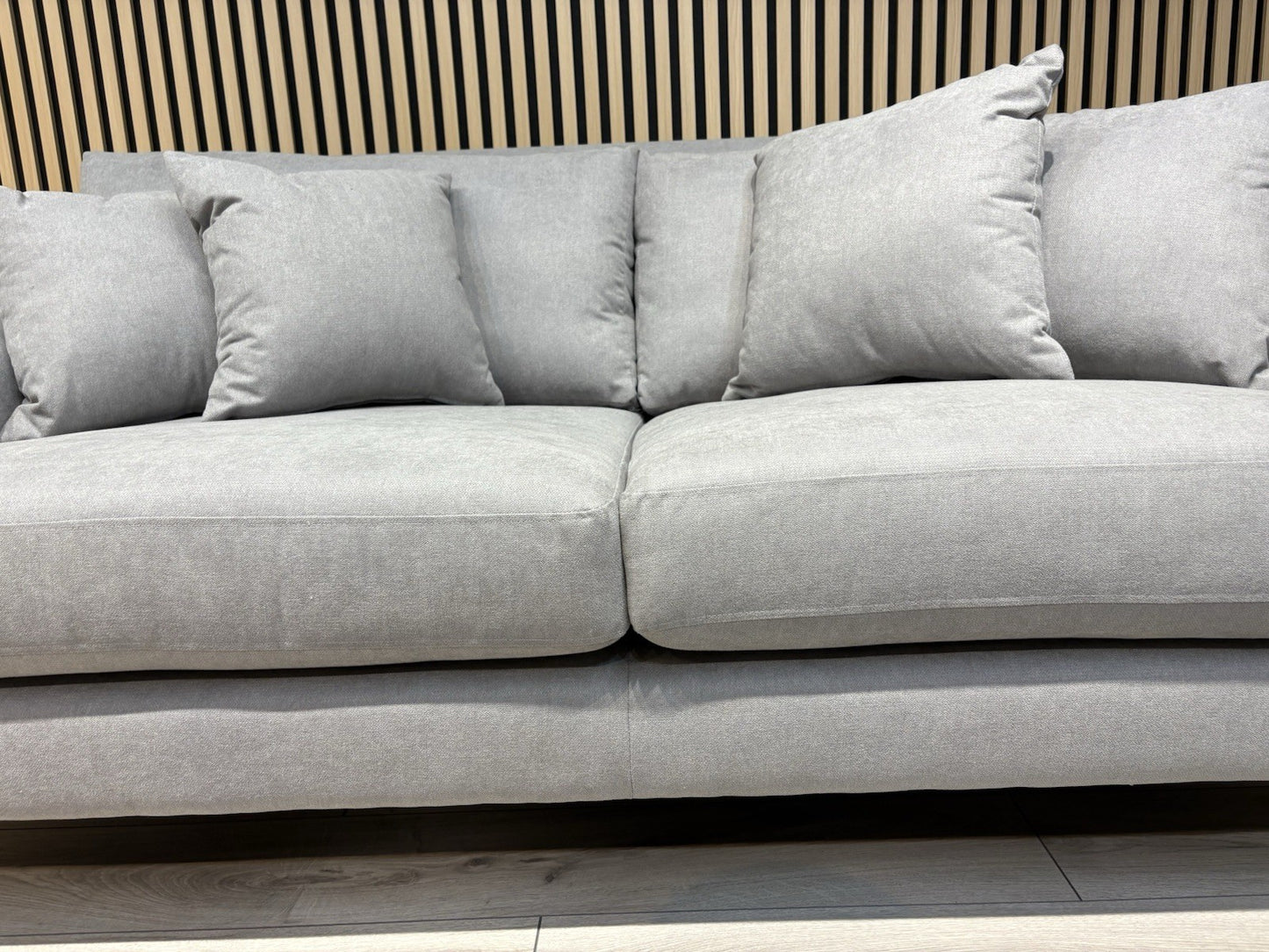 Laura Ashley LYNDEN Style Fabric 3 Seater + 2 Seater Sofa Set, Grey - RRP £2,500