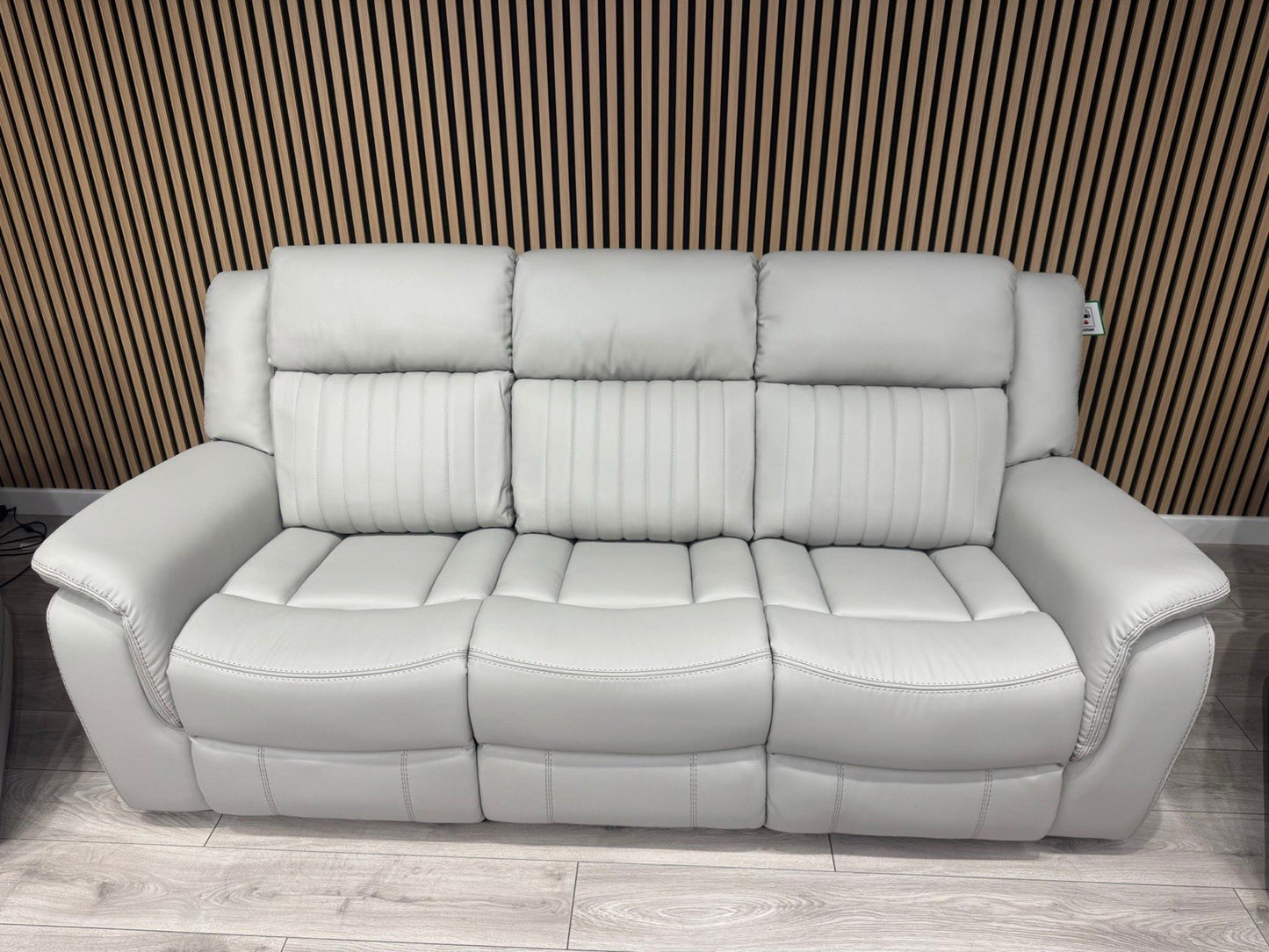 DOMINO Leather 3 Seater Sofa + 2 x Armchairs Set, Power Recliners - RRP £3,495