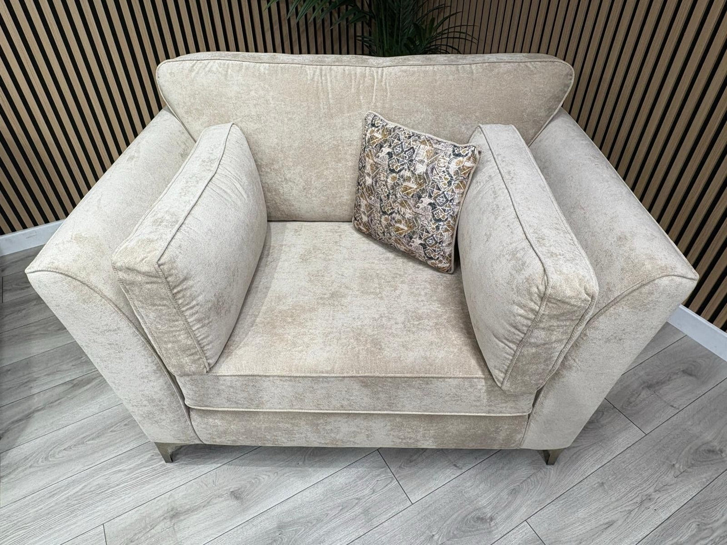 Furniture Village SASHA Fabric 4 Seater Sofa + Large Cuddle Armchair - RRP £3490