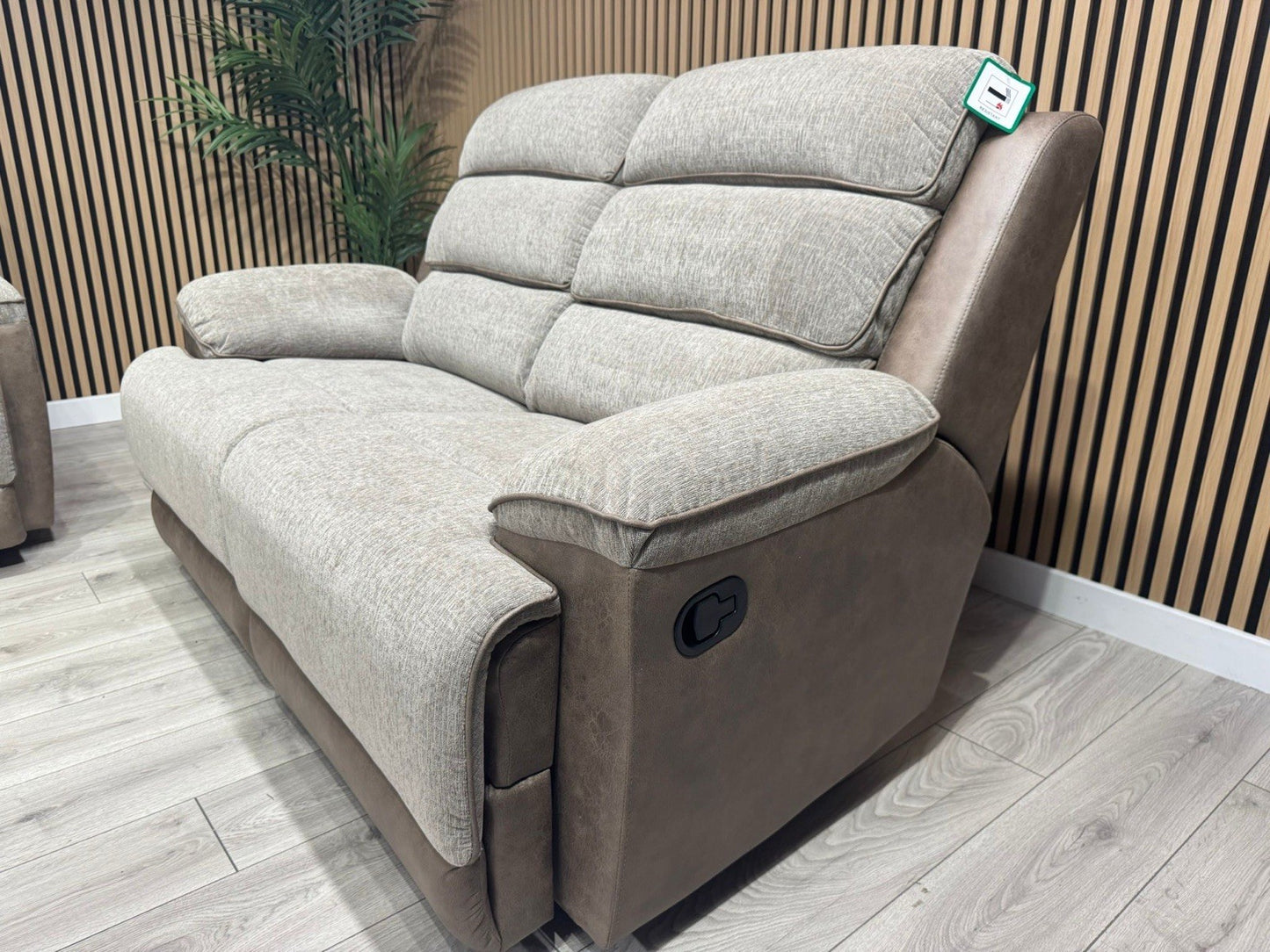 DFS LAKELYN Style Fabric 3 + 2 Seater Sofa Set, Manual Recliners - RRP £2,978