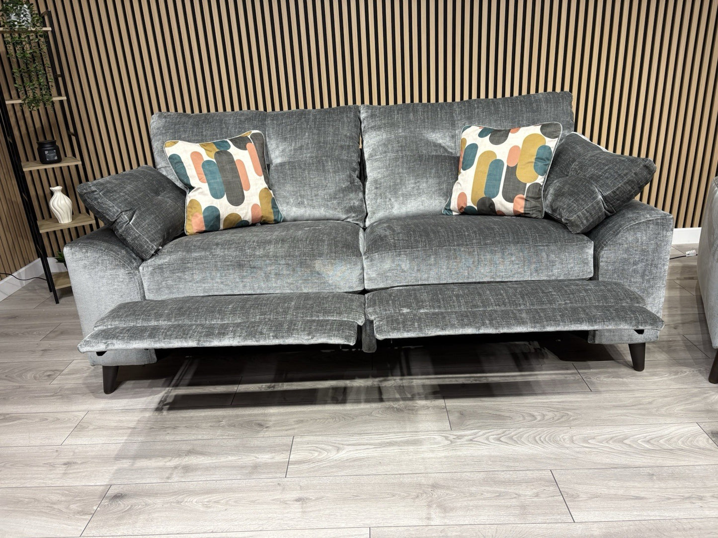 Furniture Village MALIBU Fabric 3 Seater Sofa + Armchair, Recliners - RRP £3,440