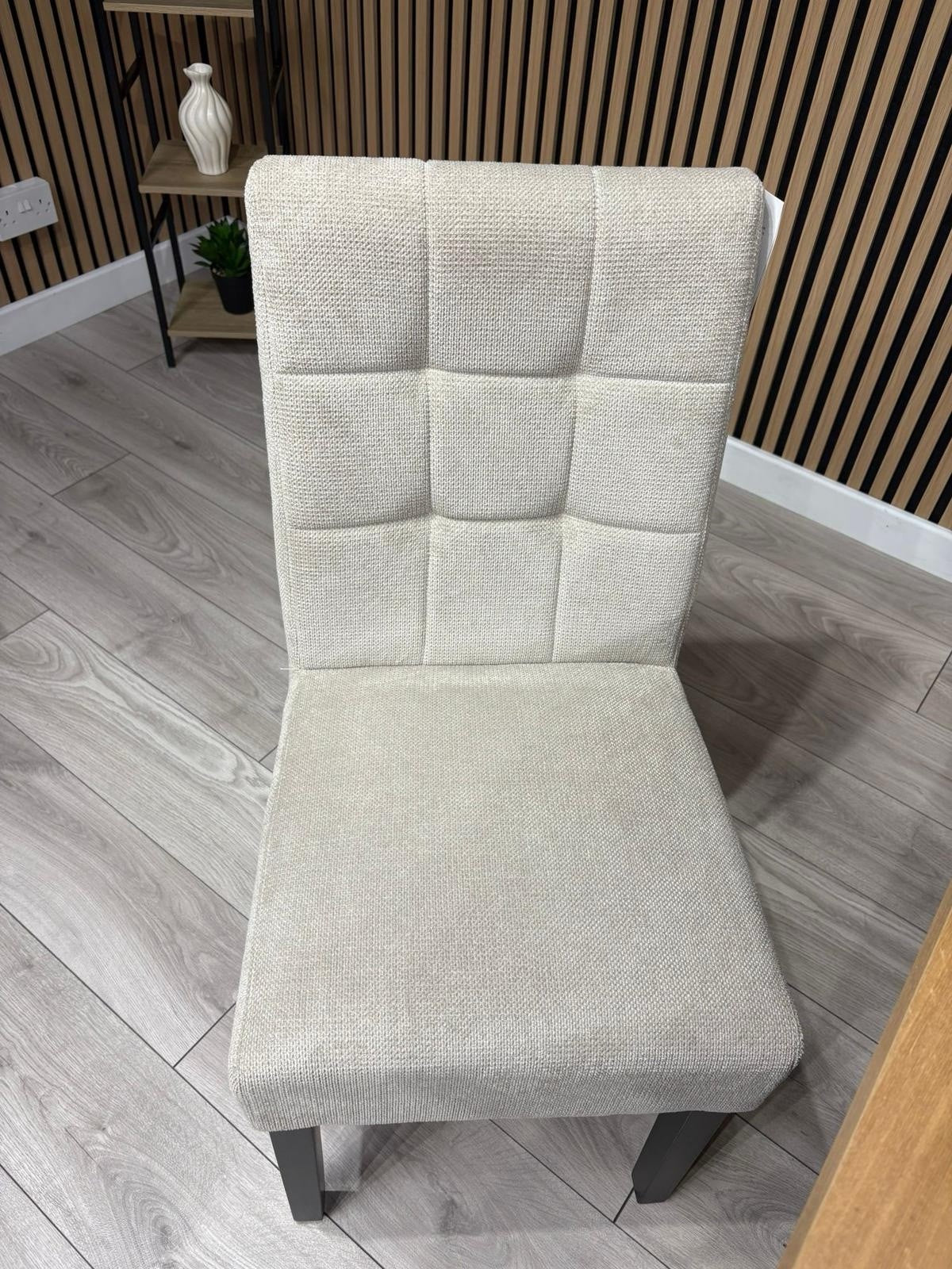 NEXT Sample - LOWRY Oak Parquet Veneer Dining Table + 6 x Chairs - RRP £2,299