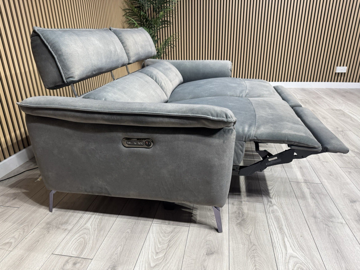 Furniture Village JUDE Fabric 3 Seater Power Recliner Sofa, Fern - RRP £2,195