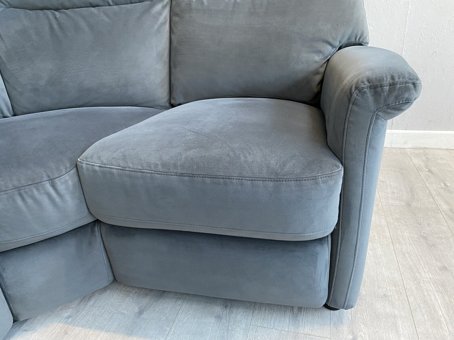 Furniture Village LILLE Fabric Compact Corner Sofa, Power Recliner - RRP £1,895