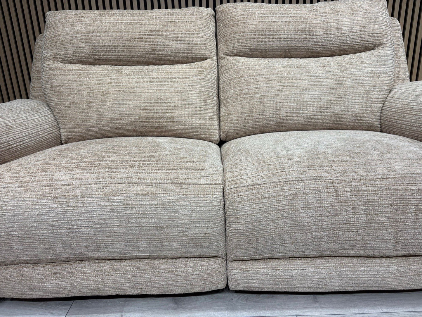 DFS NAVONA 3 Seater + 2 Seater Fabric Sofa Set, Power Recliners - RRP £3,298
