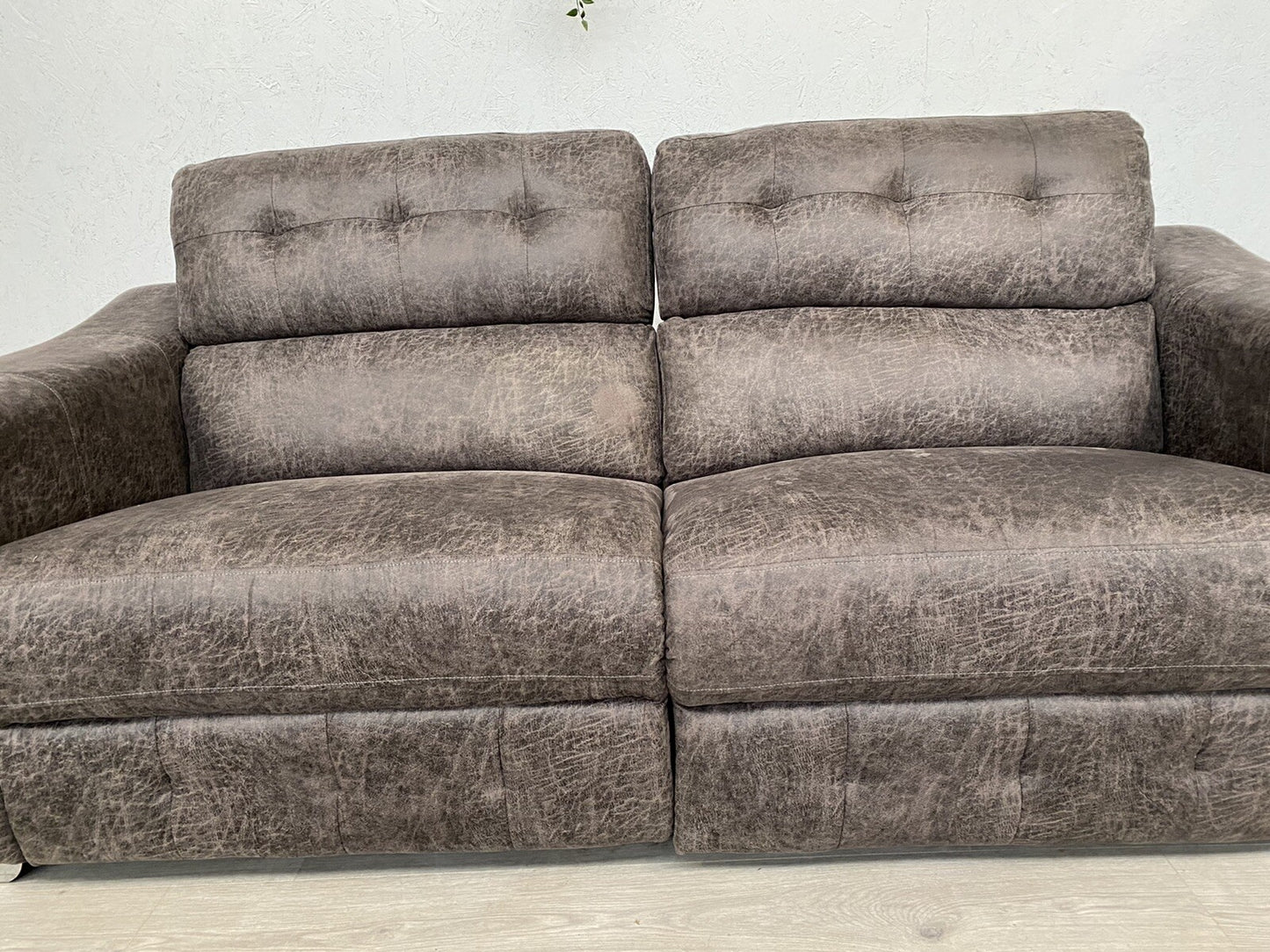 DFS - La-Z-Boy HOLLYWOOD Fabric 3 Seater Manual Recliner Sofa + Cuddler Armchair