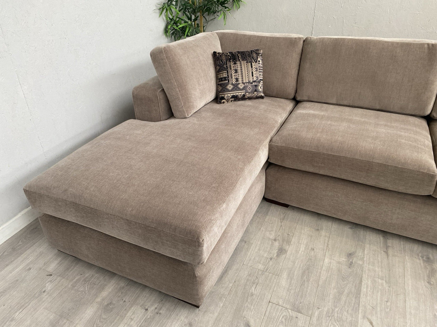 DFS - LAMBOURN Style Fabric LHF Large Chaise Corner Sofa - RRP £2,999