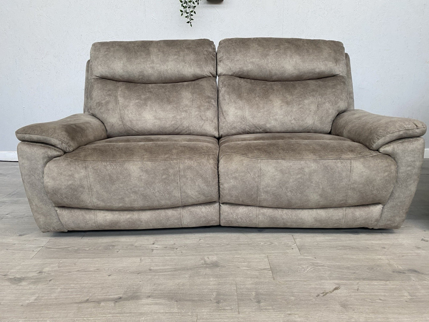 Furniture Village SLOANE Fabric 3 Seater Sofa + Armchair, Power Recliners