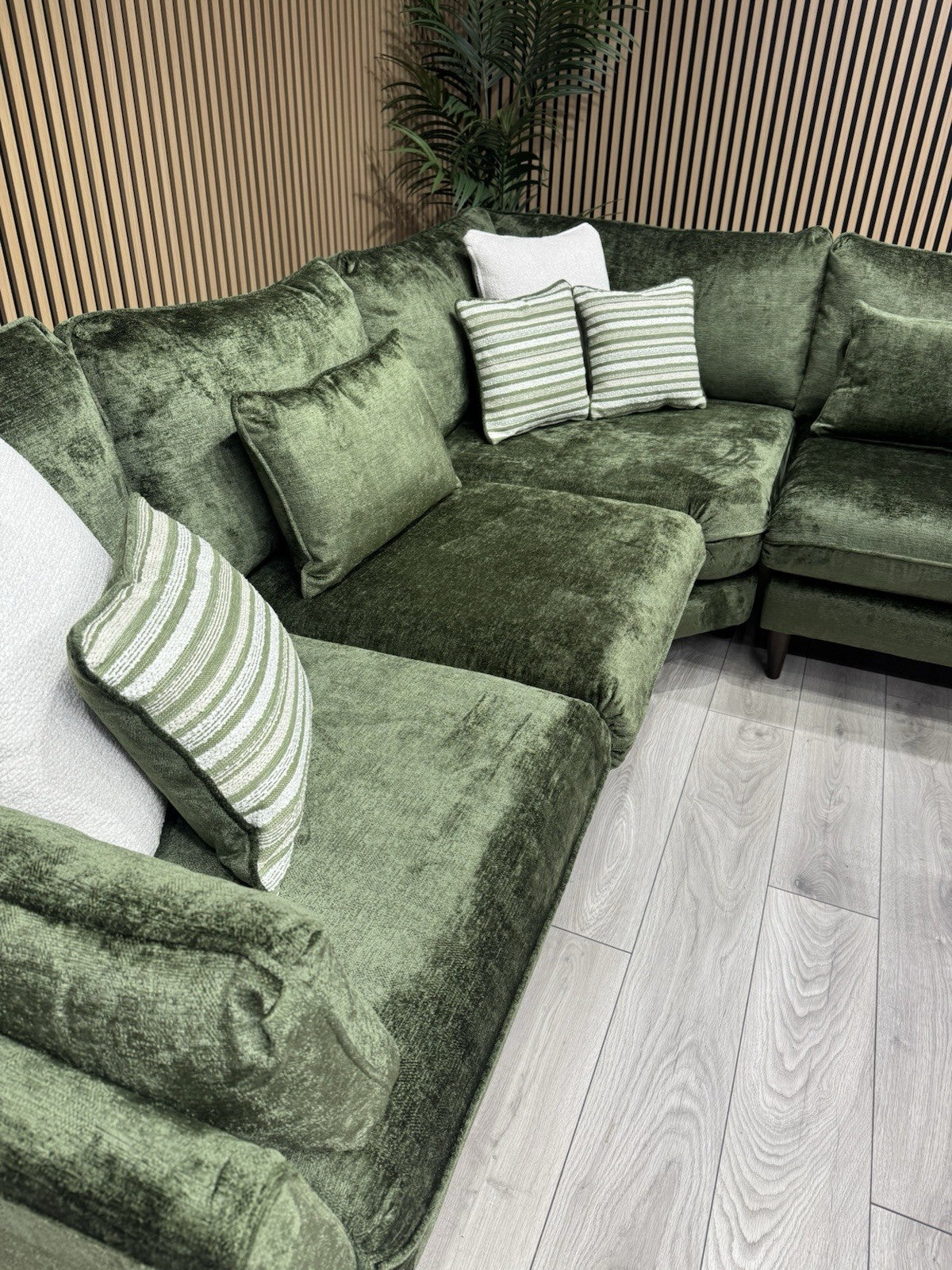 Very Home Sanremo Fabric Corner Group Sofa ( 2c2 ) Olive RRP £3199