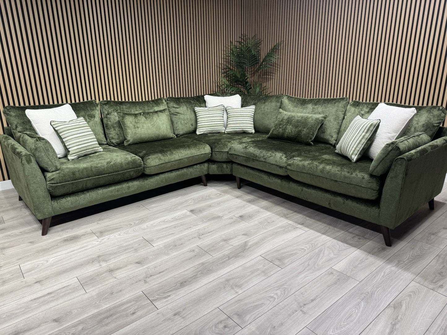Very Home Sanremo Fabric Corner Group Sofa ( 2c2 ) Olive RRP £3199