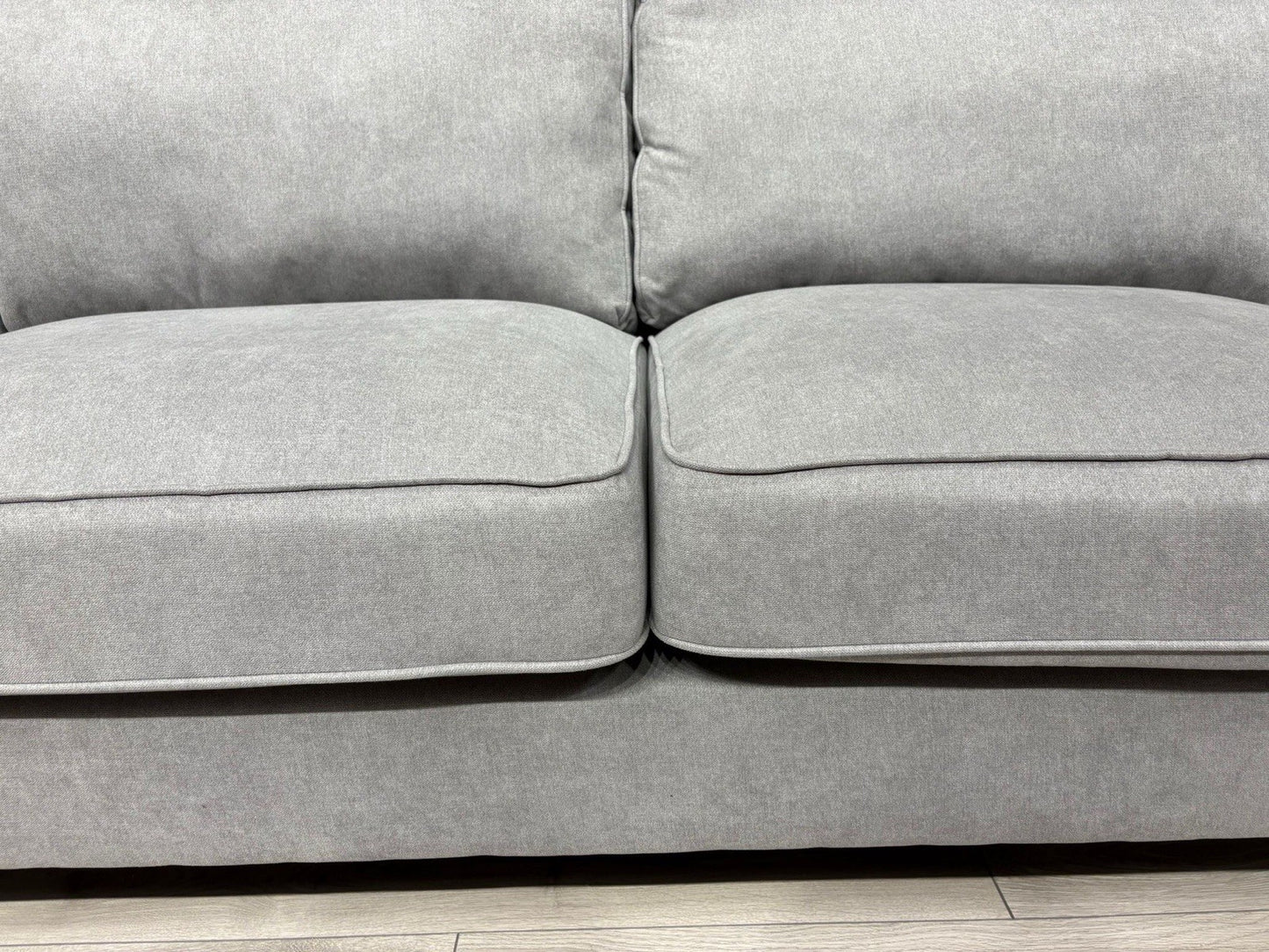 Furniture Village LEGEND Fabric 3 Seater Sofa + Armchair, Pewter - RRP £1,990