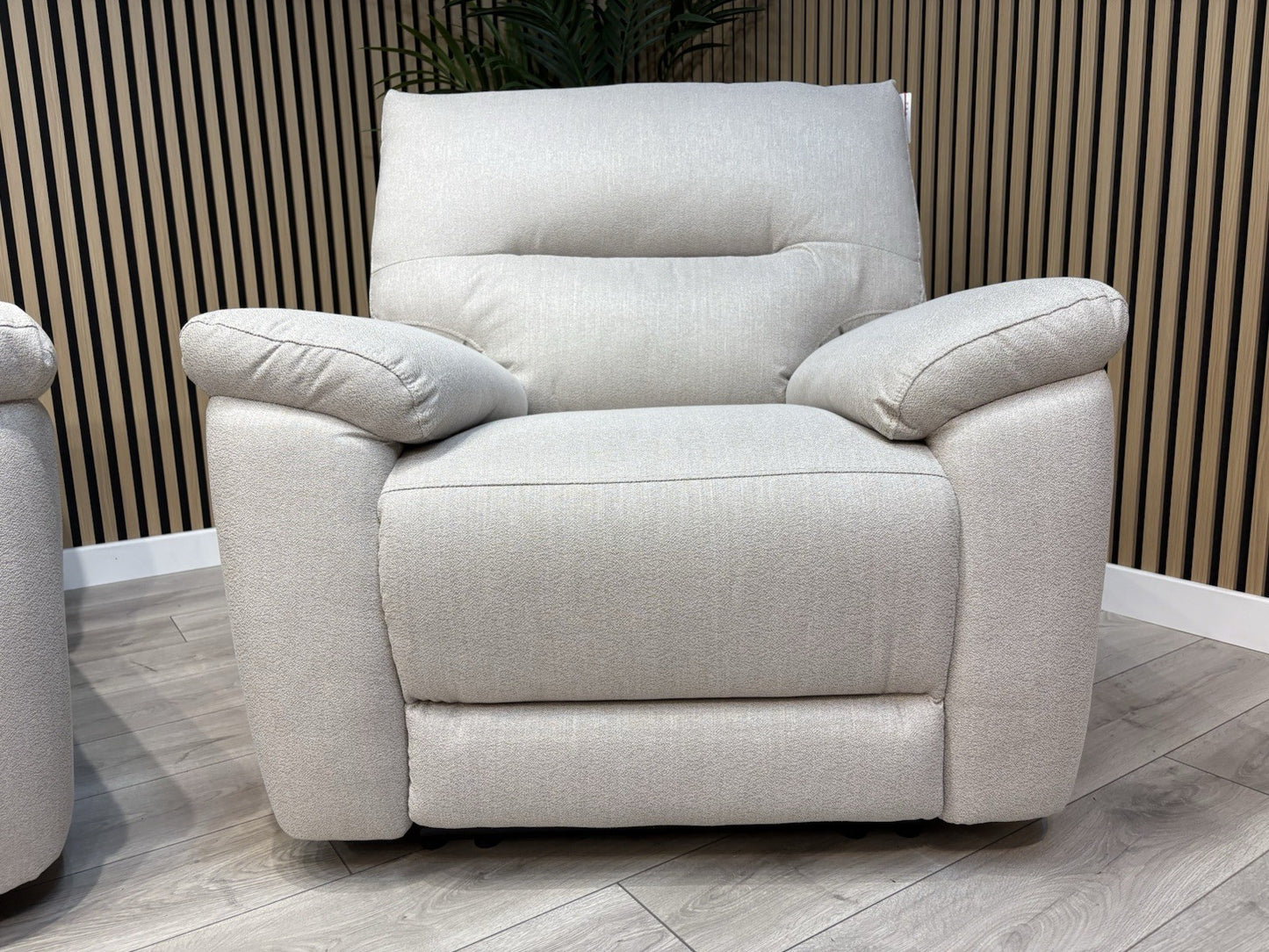 DFS - CAYDANCE Fabric 2 Seater Sofa + Armchair + Stool, Recliners - RRP £2,018