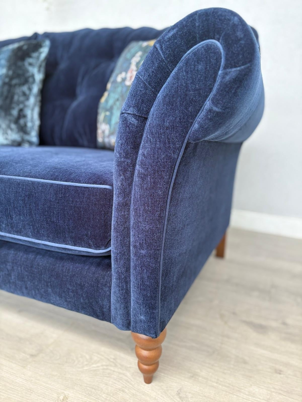 John Lewis Westbridge Large Fabric 3 Seater Sofa, Dark Blue- RRP £2,995