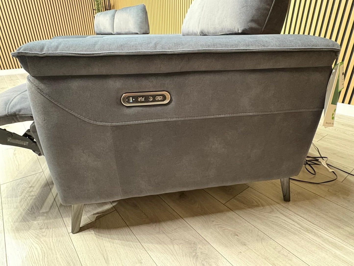 Furniture Village MOET Style Fabric 3 + 2 Seater Power Sofa Set - RRP £3,890