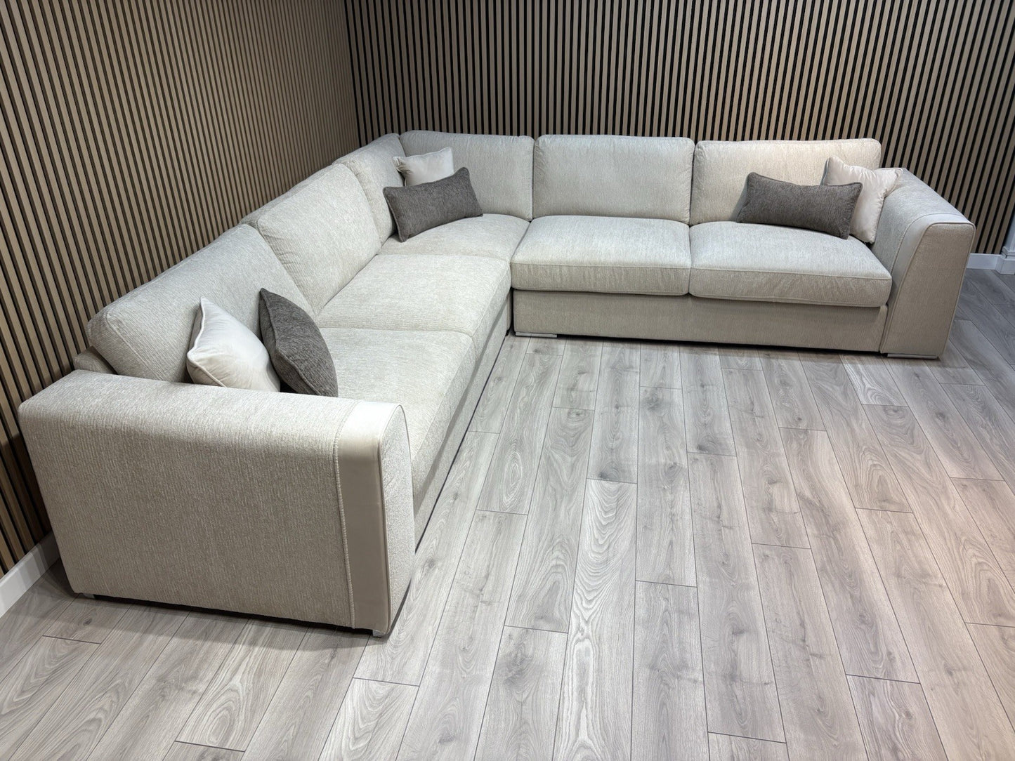 NAPLES Fabric Large Corner Sofa ( 3 Corner 3 ) - RRP £2,495