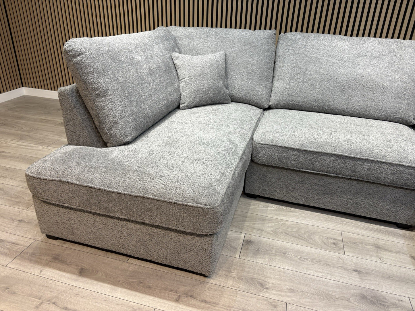 CARNABY Premium Fabric U Shaped Corner Chaise Sofa + Footstool - RRP £1,999