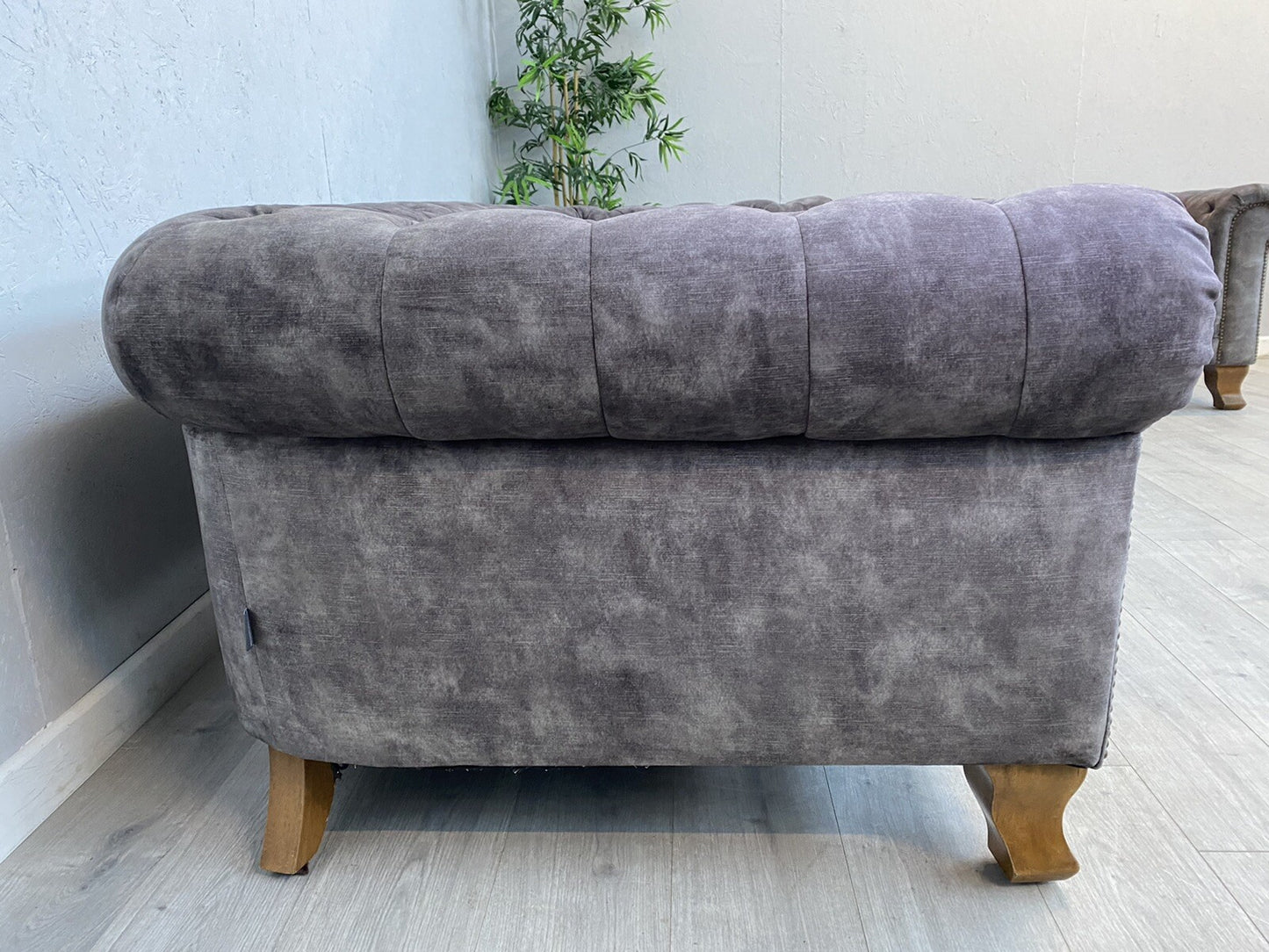 Alexander & James VIVIENNE Fabric Chesterfield 4 Seater Sofa + Snuggler Armchair