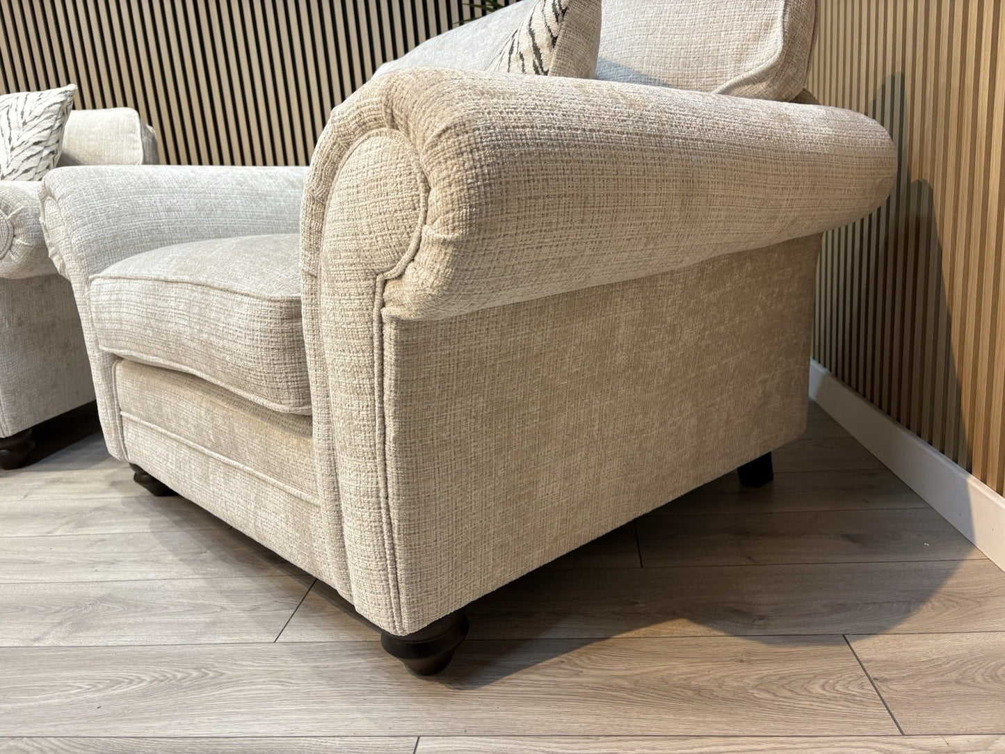 NEW BLENHEIM Fabric 4 Seater Sofa + Loveseat Armchair - RRP £4,540