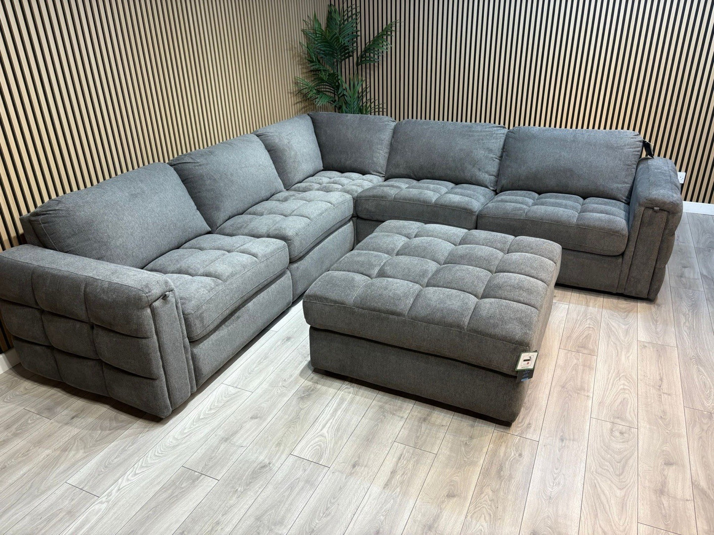 DFS - MAVAM Modular Premium Fabric Large 2 Corner 2 Sofa + Footstool - RRP £3699