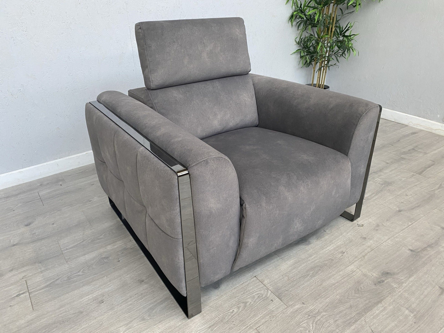 Furniture Village GISELLA Fabric Chair Armchair, Dexter Mocha - RRP £1195