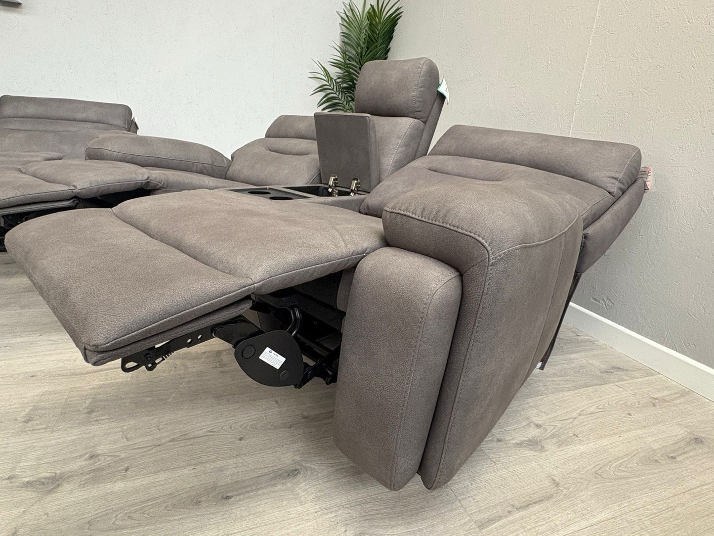 Furniture Village CINEMAX 3 + 2 Seater Power Recliner Media Sofa Set + Footstool