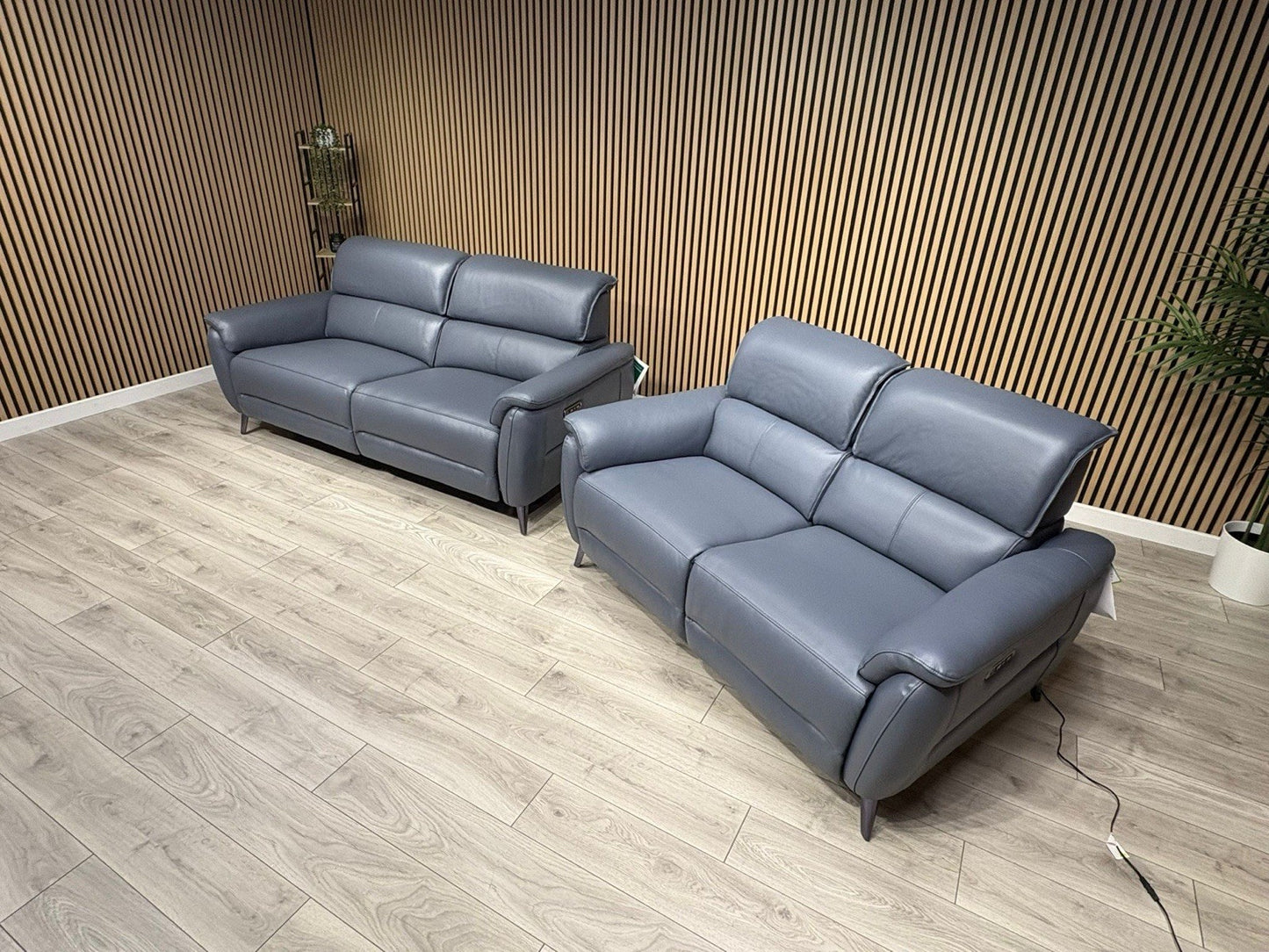 Furniture Village JUDE Style Leather 3 + 2 Seater Power Sofa Set - RRP £4,690