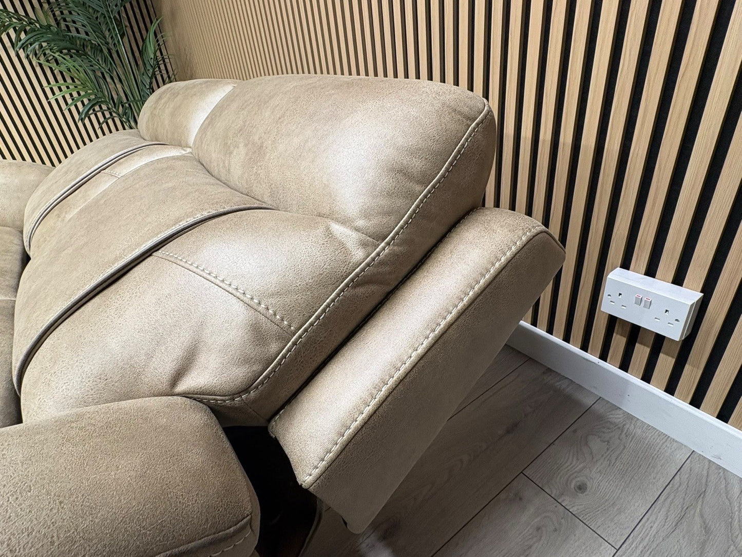 DFS 3 Seater + 2 Seater Fabric Power Recliner Sofa Set - RRP £3698