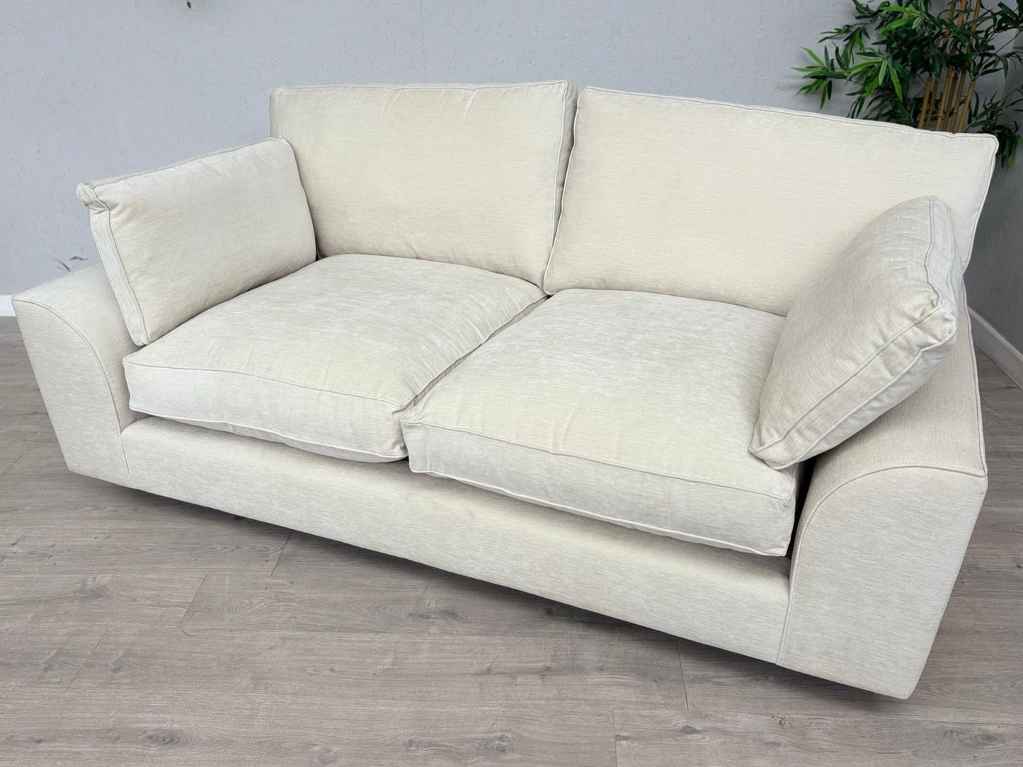 NEXT - STAMFORD Large 3 Seater Grand Sit Sofa, Fine Chenille Oyster - RRP £1,450