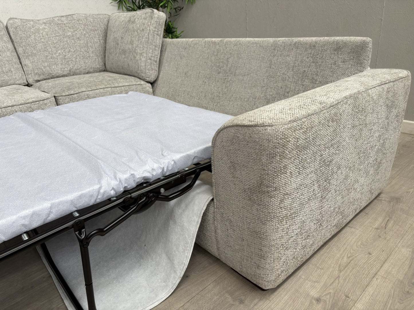 Furniture Village EMILIA Fabric LHF Small Sofa Bed Corner Sofa - RRP £2,095