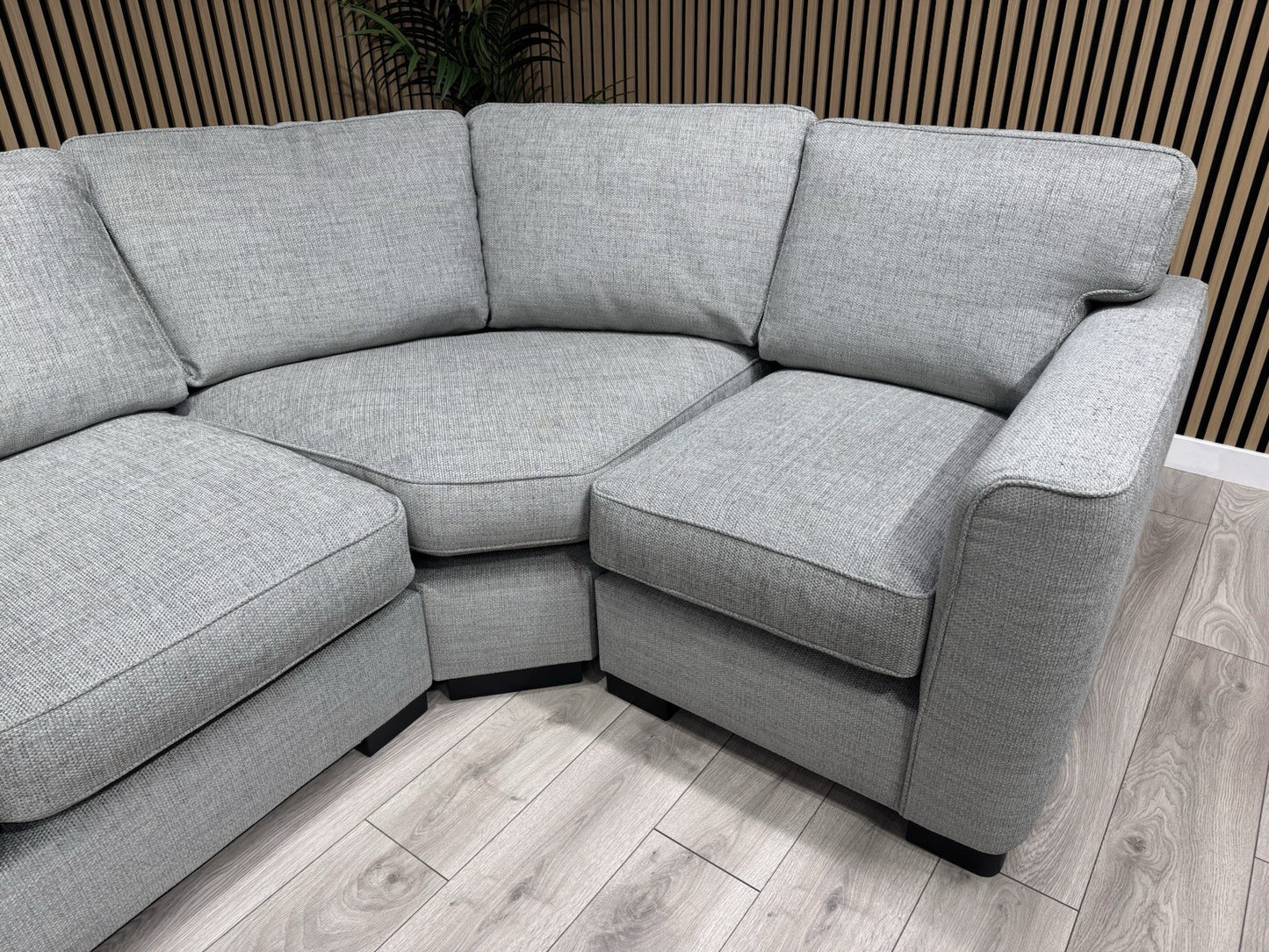 Furniture Village ELORA Fabric RHF Corner Sofa + Large Footstool - RRP £3,490
