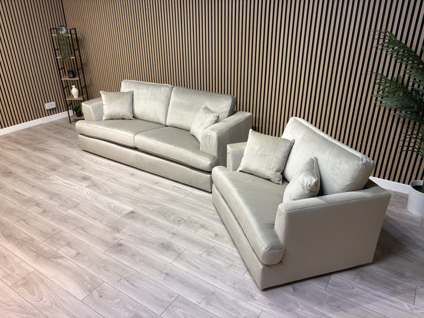 NEXT - STRATUS Fabric 3 Seater Sofa + Loveseat Armchair - RRP £2,998