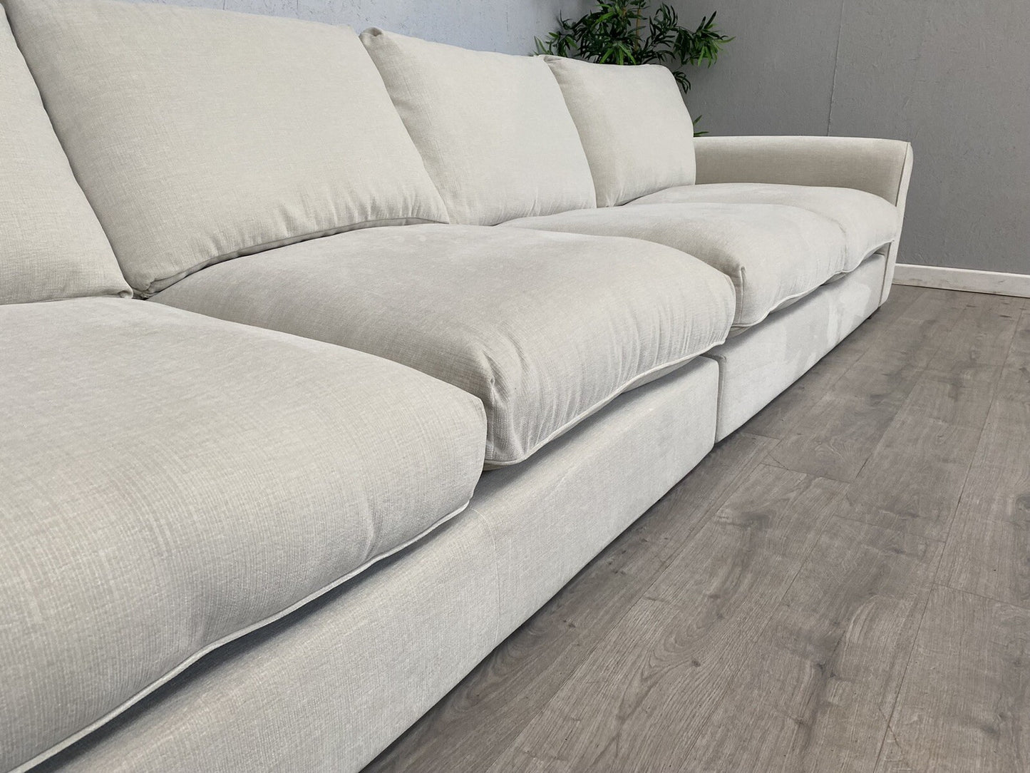 Westbridge - TEACAKE Grand Split Extra Large Fabric Sofa - RRP £3,995