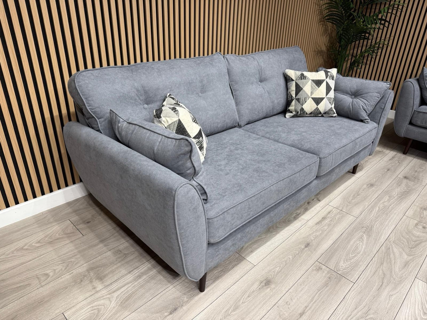 DFS - Zinc 3 & 2 Fabric Seater Sofa Set RRP £1799