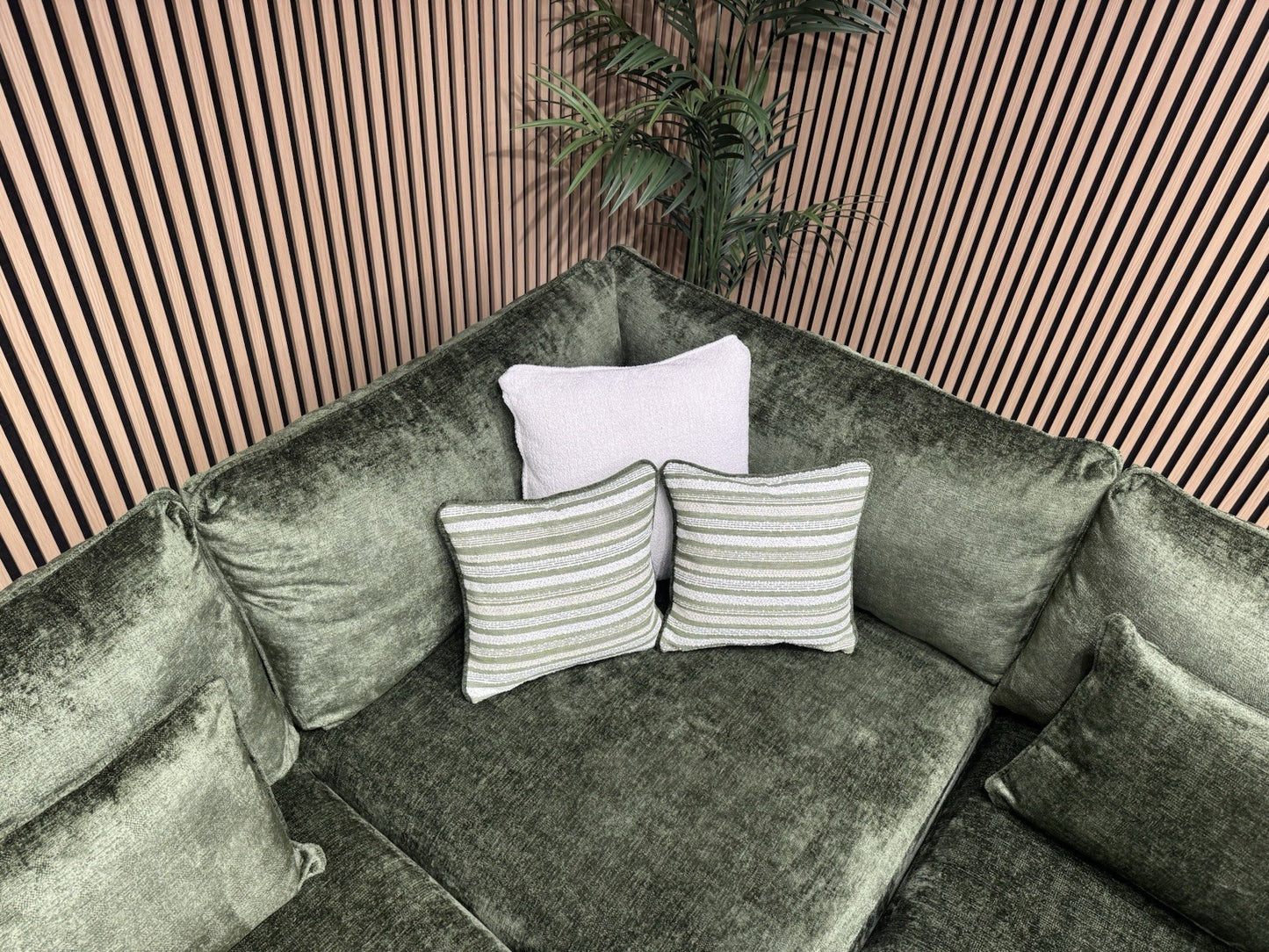 Very Home Sanremo Fabric Corner Group Sofa ( 2c2 ) Olive RRP £3199