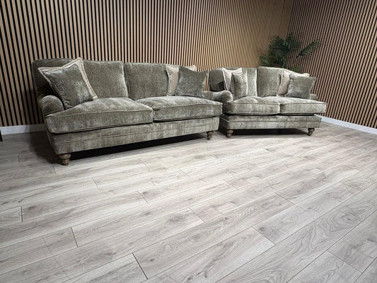 Laura Ashley HERITAGE Style Fabric 3 Seater + 2 Seater Sofa Set - RRP £3,500