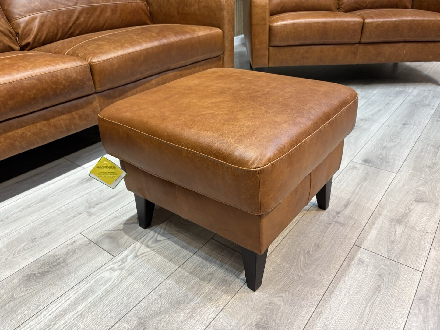 John Lewis BAILEY Style Leather 3 + 2 Seater Sofas, Armchair + Stool - RRP £4648