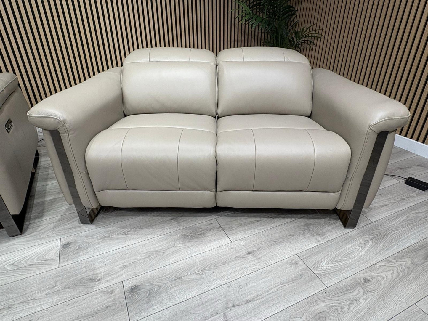 Furniture Village GISELLA Style Leather 3 + 2 Seater Power Recliner Sofa Set