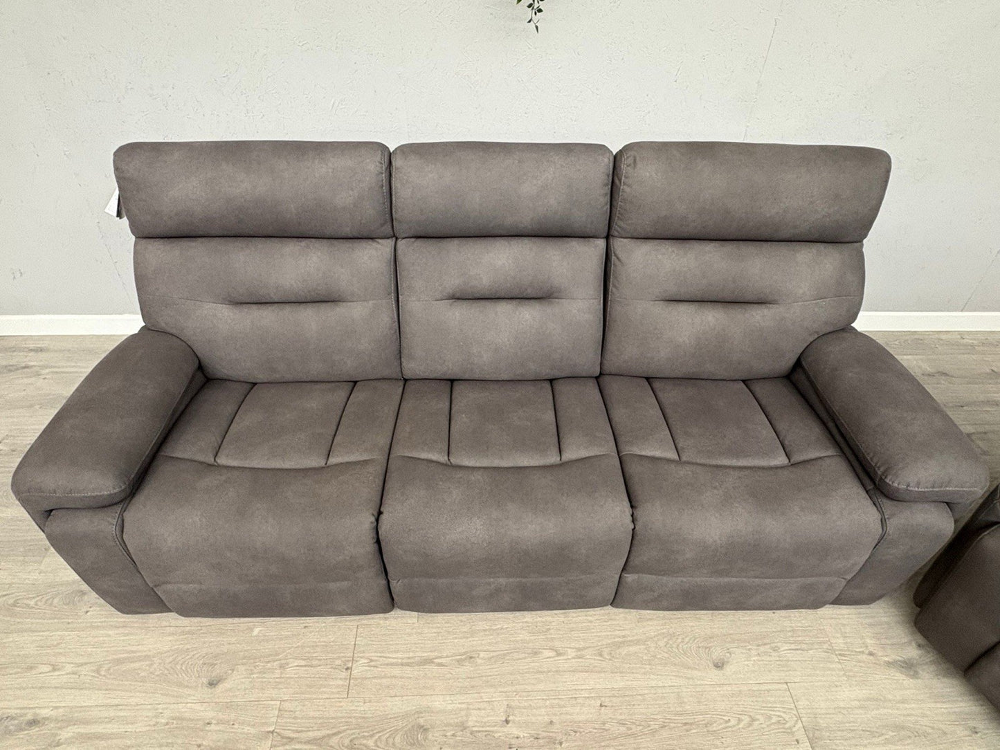 Furniture Village CINEMAX 3 + 2 Seater Power Recliner Media Sofa Set + Footstool