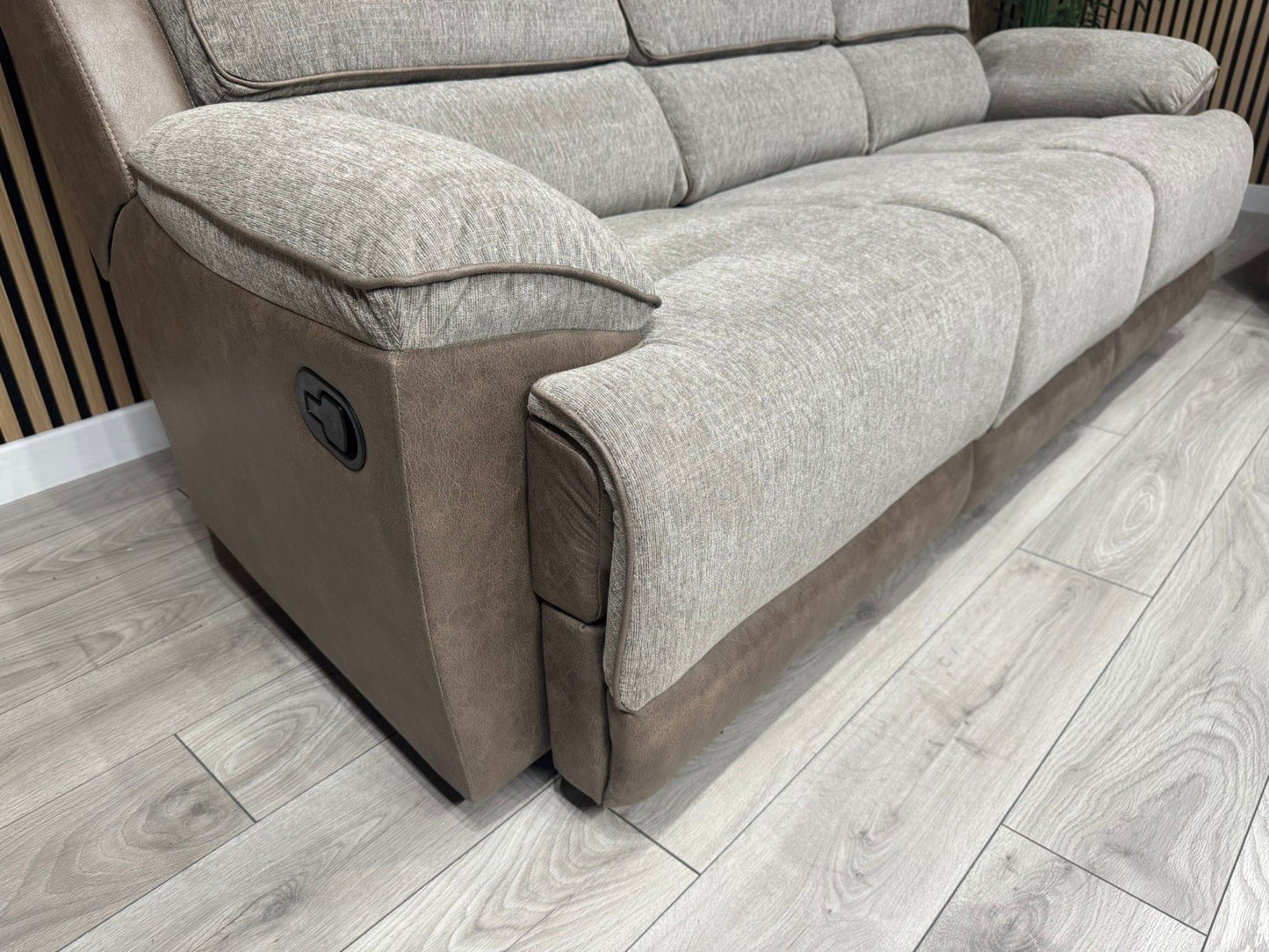DFS LAKELYN Style Fabric 3 + 2 Seater Sofa Set, Manual Recliners - RRP £2,978