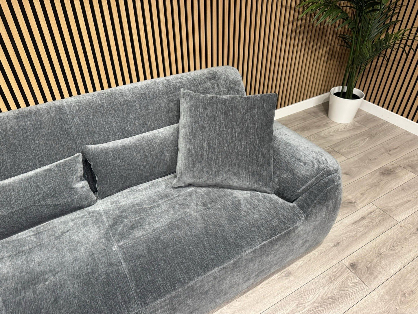 MODENA Large Fabric LHF Open End Chaise Corner Sofa - RRP £2,499