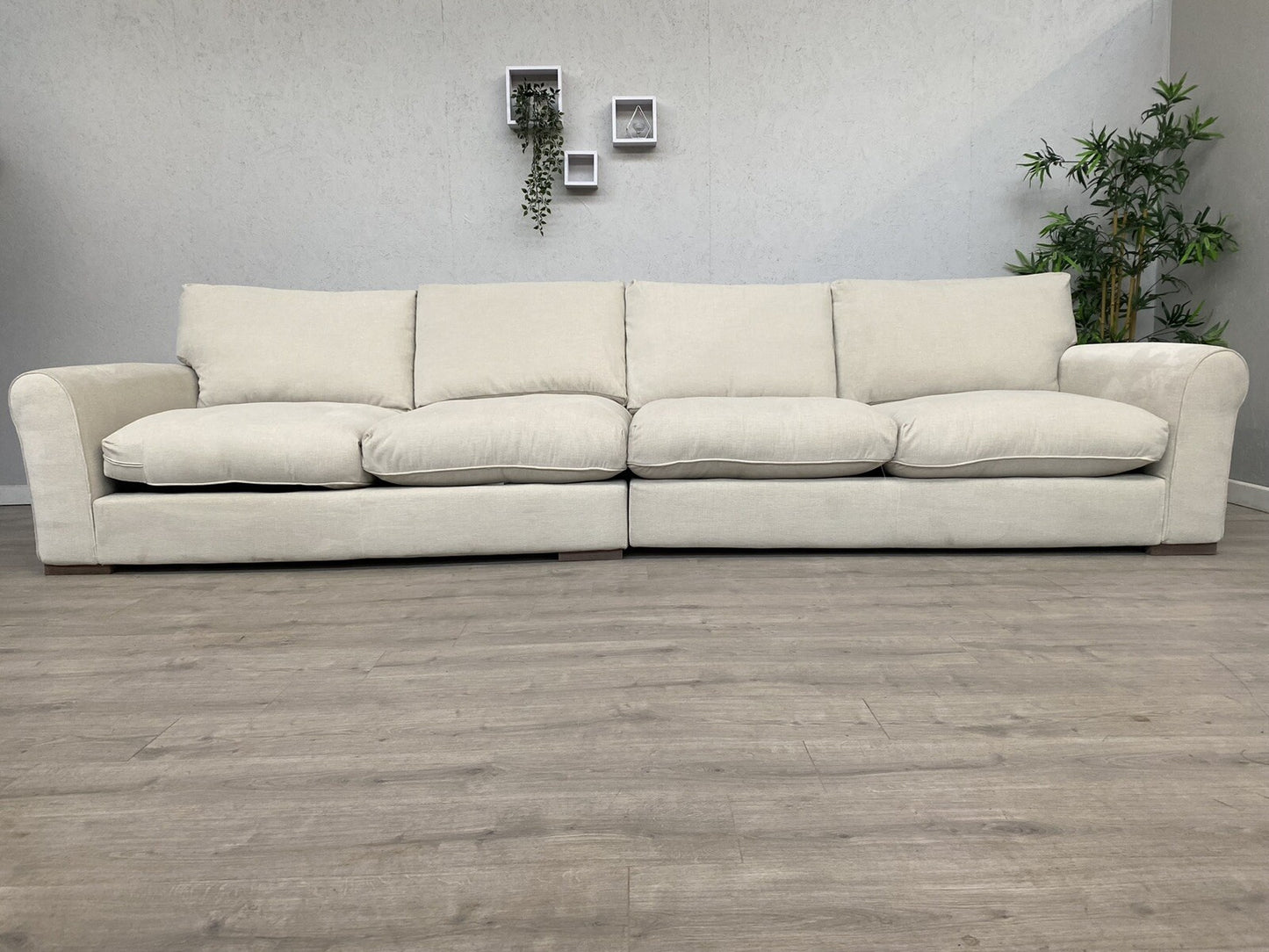 Westbridge - TEACAKE Grand Split Extra Large Fabric Sofa - RRP £3,995