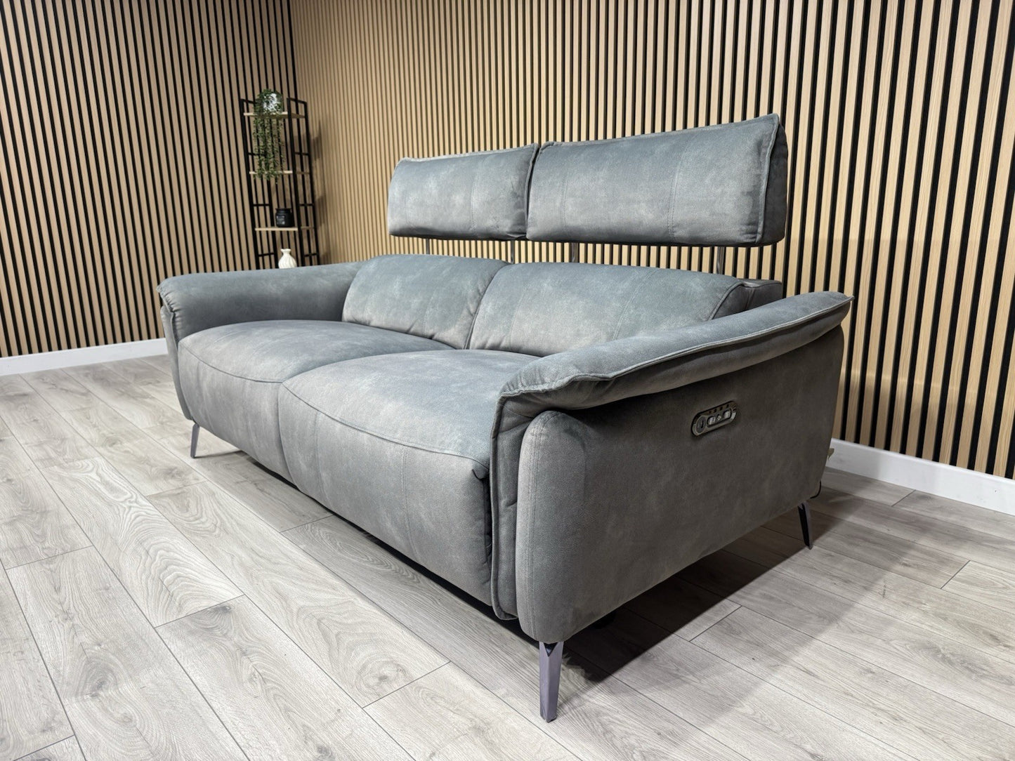 Furniture Village JUDE Fabric 3 Seater Power Recliner Sofa, Fern - RRP £2,195