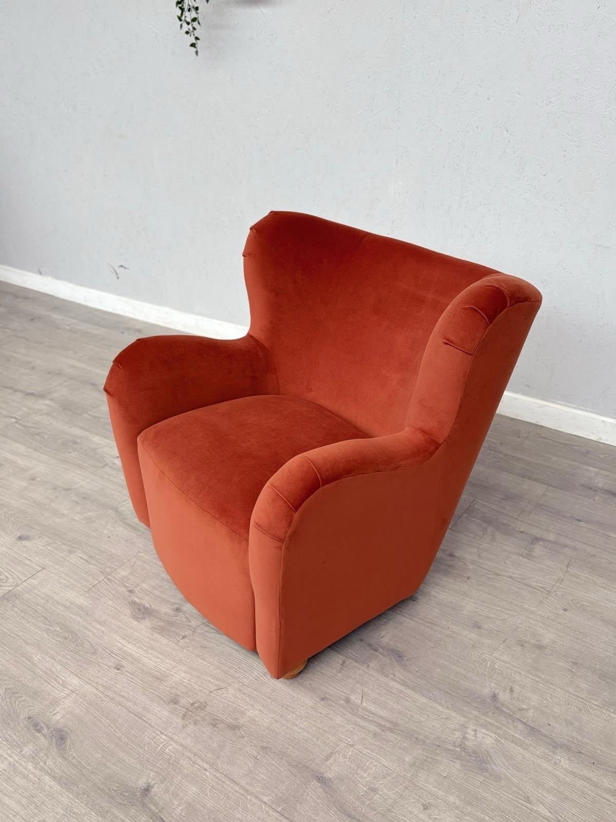 Westbridge BACHO Fabric Wingback Accent Chair / Armchair - RRP £899