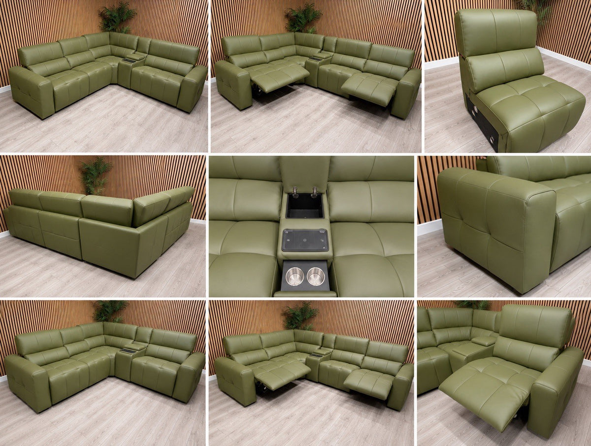 Sofology BARI Large Leather Power Recliner Corner Sofa - RRP £5899