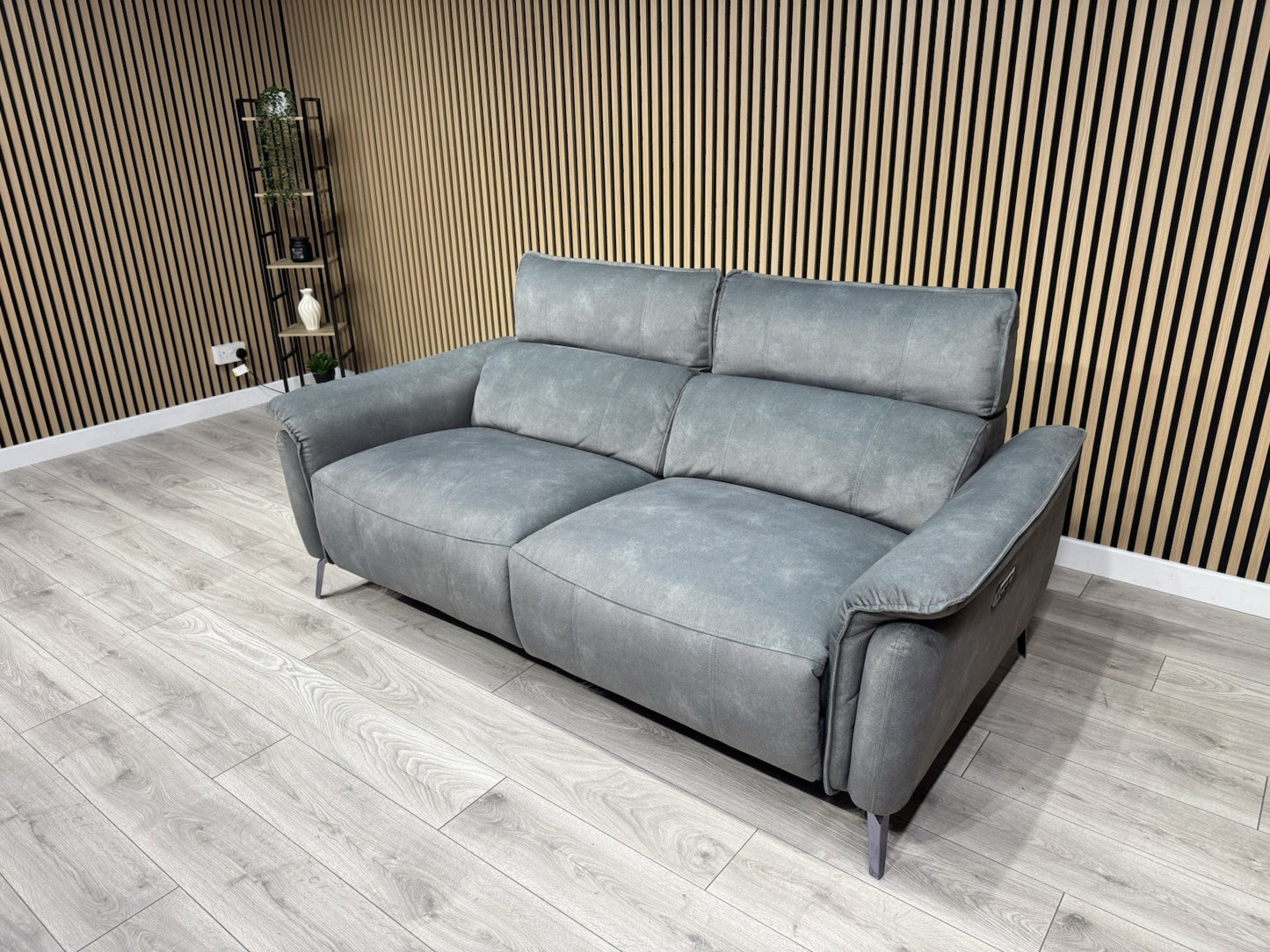 Furniture Village JUDE Fabric 3 Seater Power Recliner Sofa, Fern - RRP £2,195