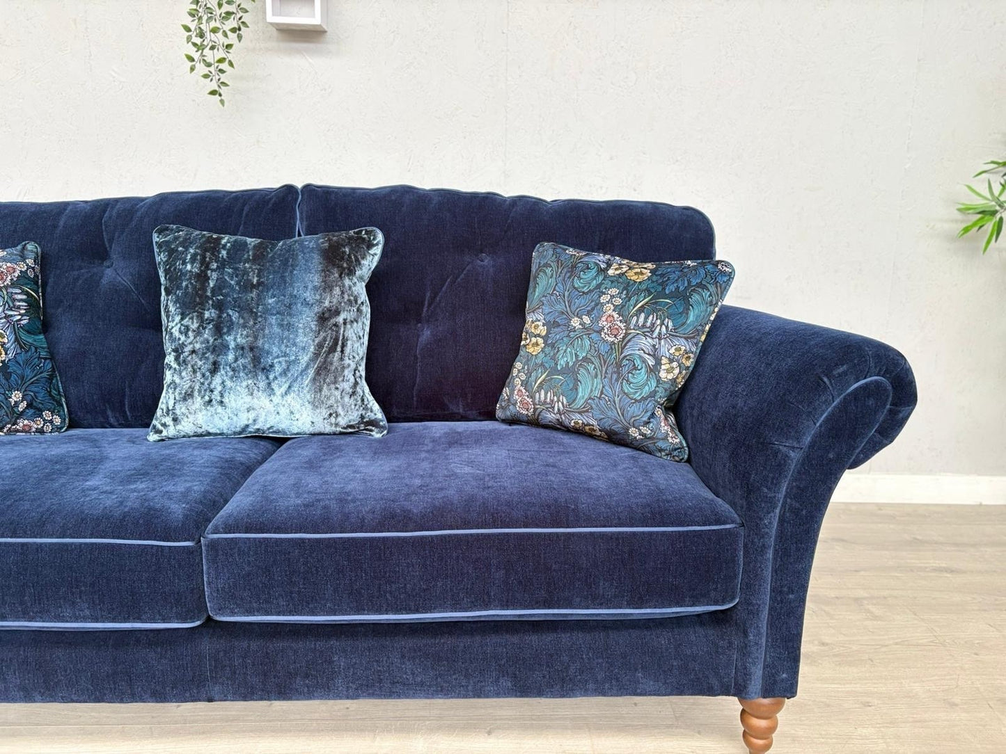 John Lewis Westbridge Large Fabric 3 Seater Sofa, Dark Blue- RRP £2,995
