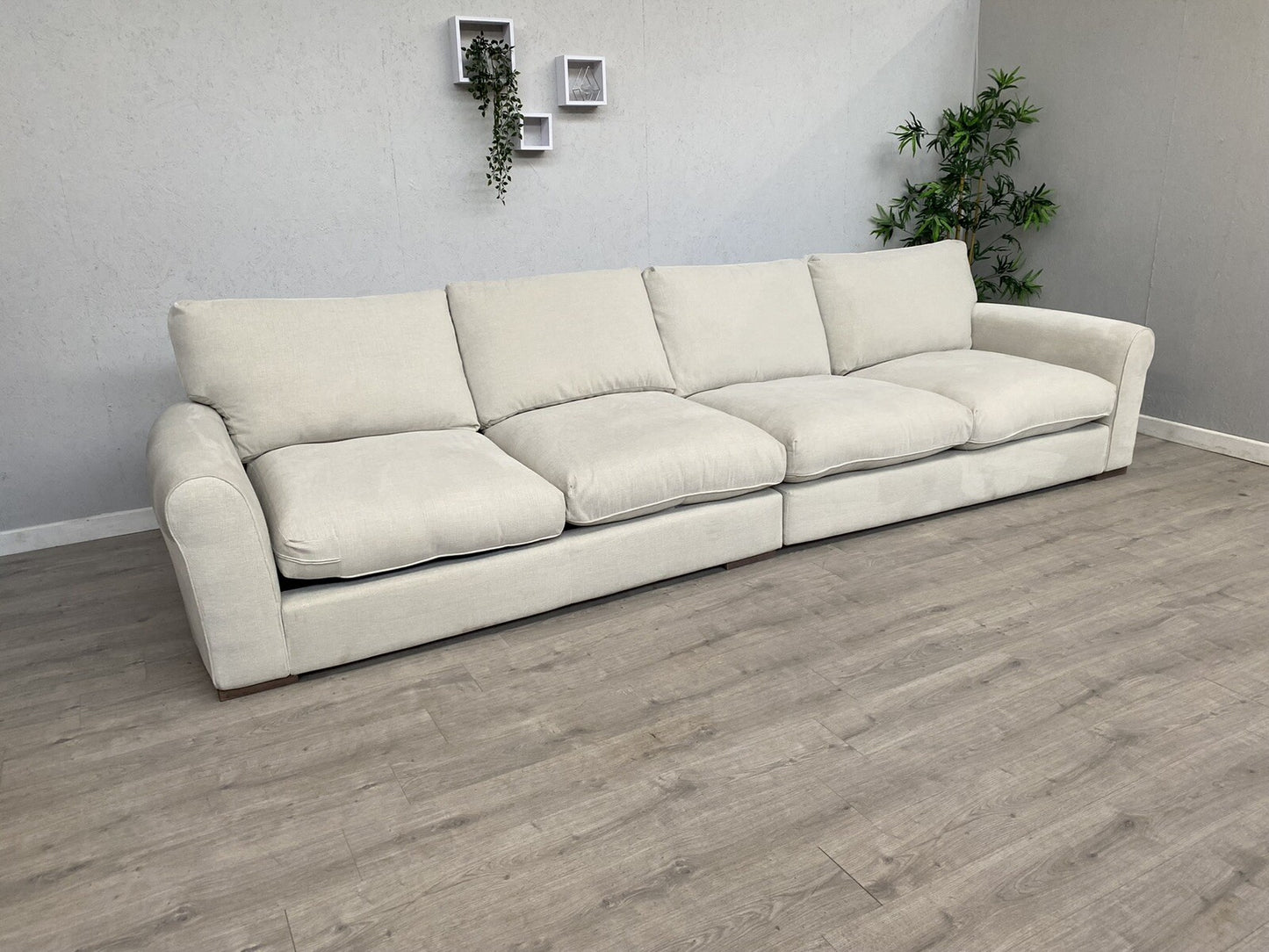 Westbridge - TEACAKE Grand Split Extra Large Fabric Sofa - RRP £3,995